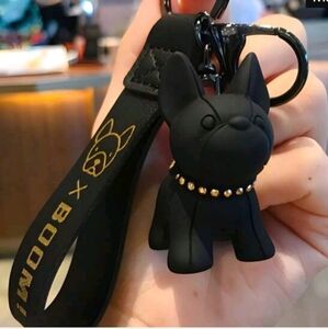 Black Bulldog Keychain